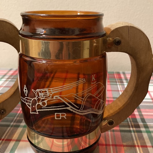 Vintage western Siesta Ware Amber glasses set of 4 - Picture 4 of 12